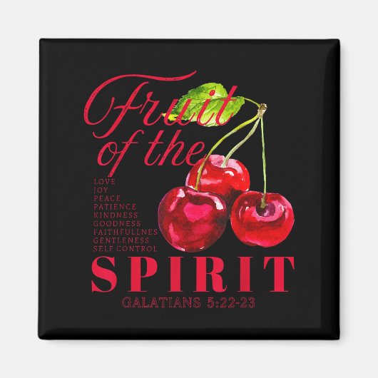 Frucht des Geistes Christlich Religiöse Bibelverse Magnet (Vorne)