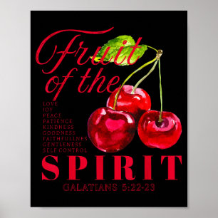 Frucht des Geistes Christlich Religiöse Bibelverse Poster