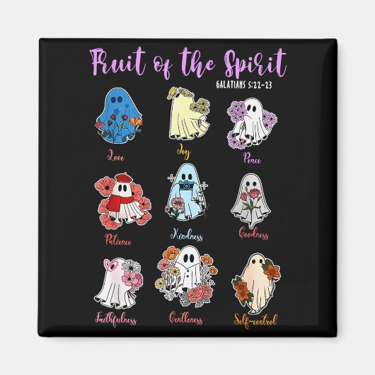 Frucht des Geistes Christlich-religiöses Halloween Magnet (Vorne)