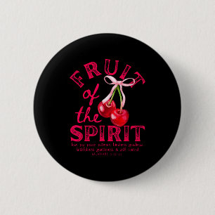 Frucht des Geistes Christliche Kokette Rosa Schlei Button