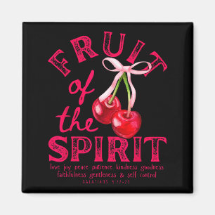 Frucht des Geistes Christliche Kokette Rosa Schlei Magnet