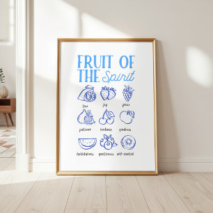 Frucht-des-Geistes-Christliche-Wandkunst Poster