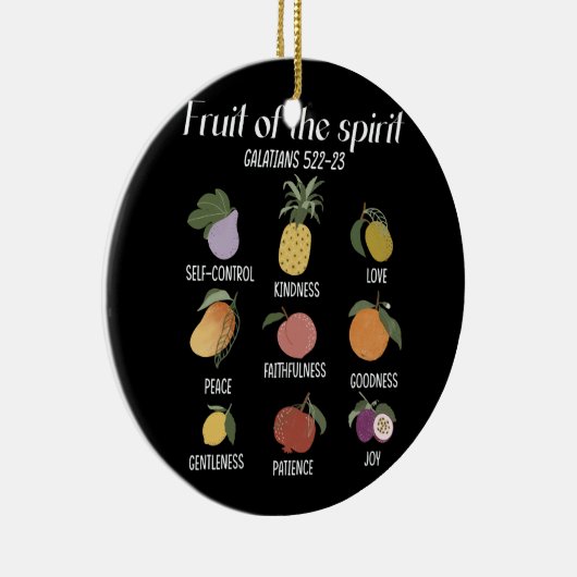 Frucht des Geistes Christlicher Glaube Jesus Gott Keramik Ornament (Rechts)