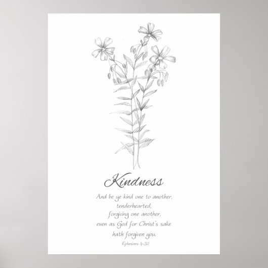 Frucht des Geistes Ephesianer 4:32 Schrift Poster (Vorne)