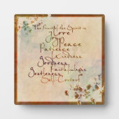 Frucht des Geistes Fotoplatte (Vorderseite)