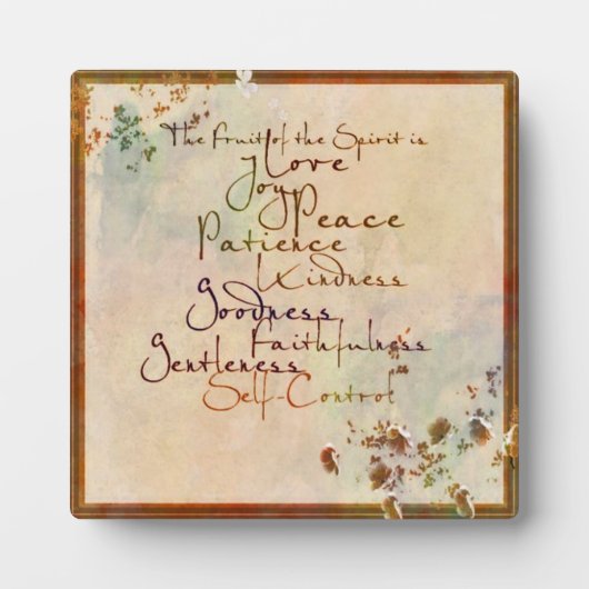 Frucht des Geistes Fotoplatte (Vorderseite)