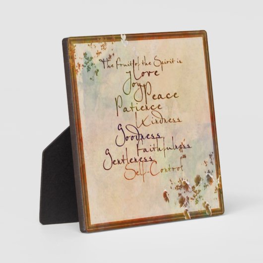 Frucht des Geistes Fotoplatte (Vorderseite)