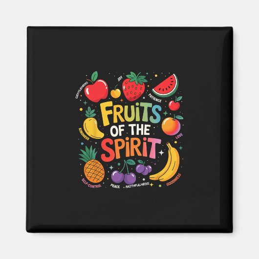Frucht des Geistes Frucht Bunte Sommerferien Magnet (Vorne)