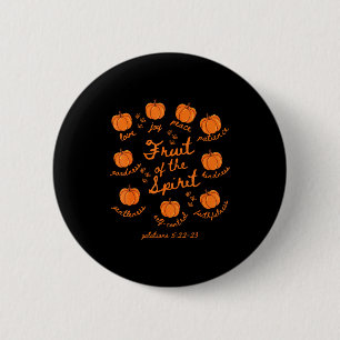 Frucht des Geistes Galater 5-22 Kürbis Herbst  Button
