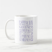 Frucht des Geistes Galater 5 Kaffeetasse (Links)