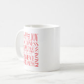 Frucht des Geistes Galater 5 Kaffeetasse (Vorderseite Links)