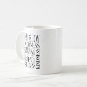 Frucht des Geistes Galater 5 Kaffeetasse (Vorderseite Links)