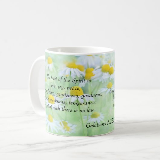 Frucht des Geistes - Galatians 2:20 Kaffeetasse (Vorderseite Links)