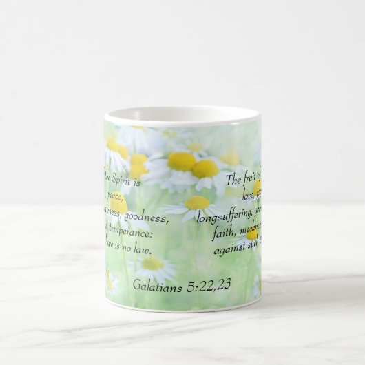 Frucht des Geistes - Galatians 2:20 Kaffeetasse (Mittel)