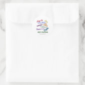 Frucht des Geistes Gottes Runder Aufkleber (Tasche)