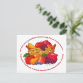 Frucht des Geistes Inspiration Postkarte (Stehend Vorderseite)