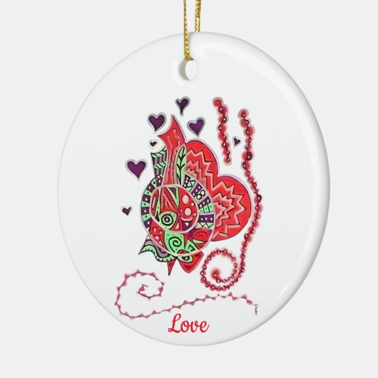 Frucht des Geistes ist..."Liebe" Ornament (Links)