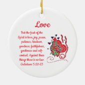 Frucht des Geistes ist..."Liebe" Ornament (Hinten)