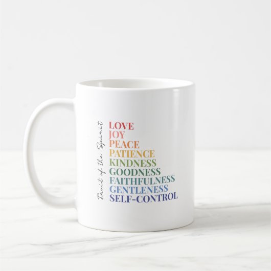 Frucht des Geistes Kaffeetasse (Links)