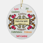 Frucht des Geistes Keramik Ornament (Links)