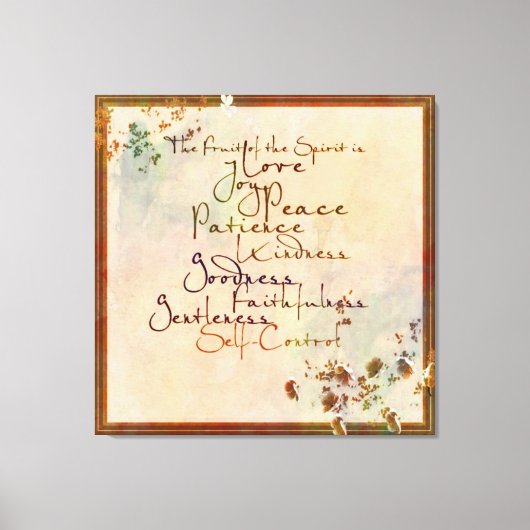 Frucht des Geistes Leinwanddruck (Vorderseite)