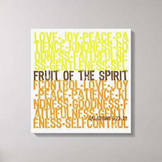 Frucht des Geistes Leinwanddruck (Vorderseite)