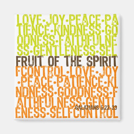 Frucht des Geistes Magnet (Vorne)