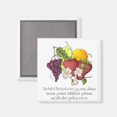 Frucht des Geistes Magnet (Vorderseite/Rückseite)