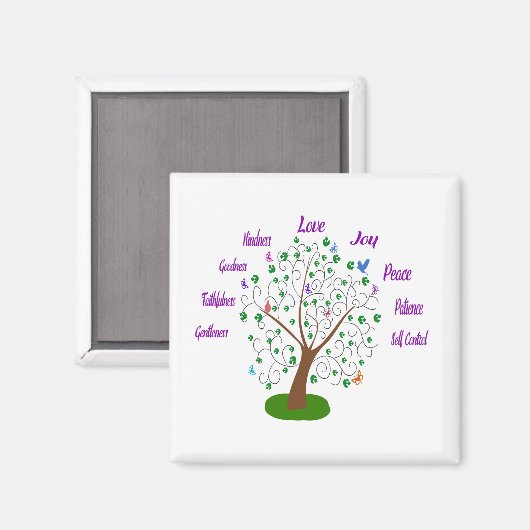 Frucht des Geistes Magnet (Vorderseite/Rückseite)