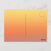 Frucht des Geistes Mit Zinnias Postkarte (Rückseite)