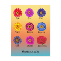 Frucht des Geistes Mit Zinnias