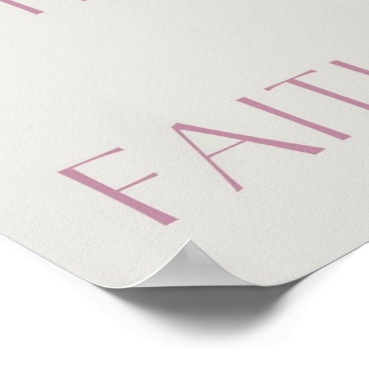 Frucht des Geistes / Pop Art / Erdbeere / Rosa Poster (Ecke)