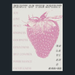 Frucht des Geistes / Pop Art / Erdbeere / Rosa Poster<br><div class="desc">Frucht des Geistes / Pop Art / Erdbeere / rosa Poster</div>