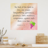 Frucht des Geistes Poster (Küche)