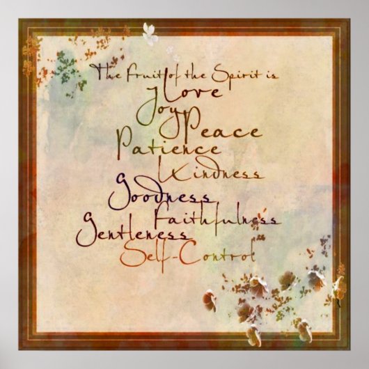 Frucht des Geistes Poster (Vorne)