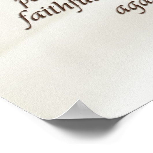 Frucht des Geistes Poster (Ecke)