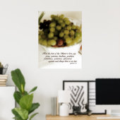 Frucht des Geistes Poster (Heimbüro)