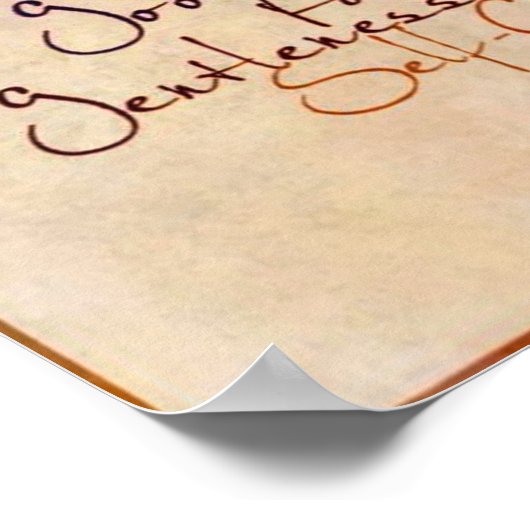 Frucht des Geistes Poster (Ecke)