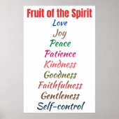 Frucht des Geistes Poster (Vorne)