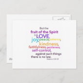 Frucht des Geistes Postkarte (Vorne/Hinten)