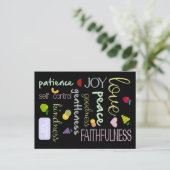 Frucht des Geistes Postkarte (Stehend Vorderseite)