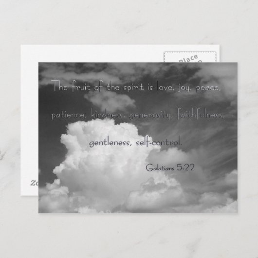 Frucht des Geistes Postkarte (Vorne/Hinten)