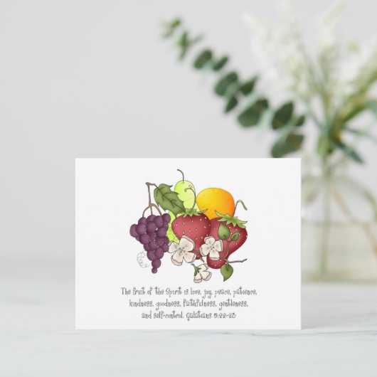 Frucht des Geistes Postkarte (Stehend Vorderseite)