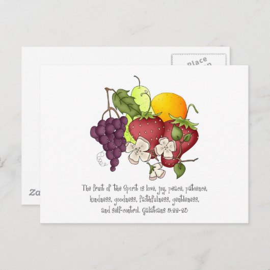 Frucht des Geistes Postkarte (Vorne/Hinten)