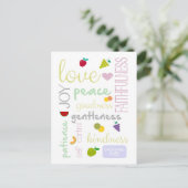 Frucht des Geistes Postkarte (Stehend Vorderseite)