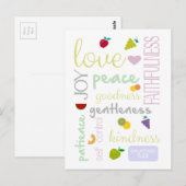 Frucht des Geistes Postkarte (Vorne/Hinten)