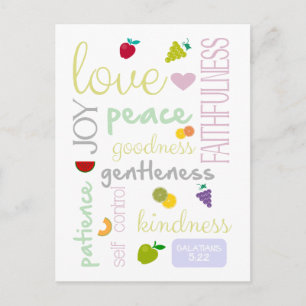 Frucht des Geistes Postkarte