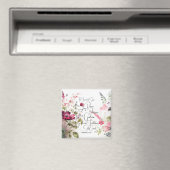 Frucht des Geistes rosa floral Magnet (In Situ (Geschirrspüler))