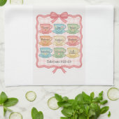 Frucht des Geistes rosa Geschirrtuch (Gefaltet)