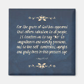 Frucht des Geistes - Selbst-Kontrolle Magnet (Vorne)